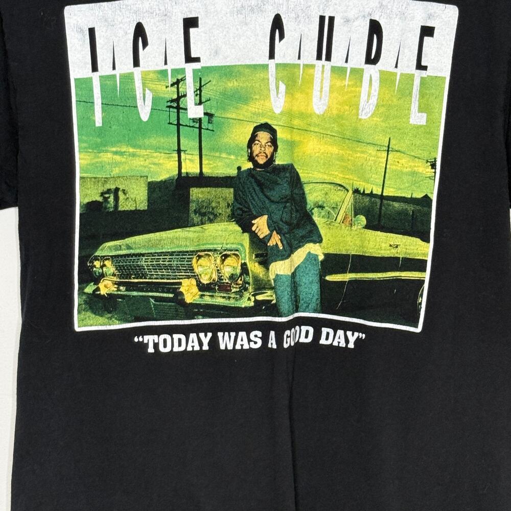 Ice Cube Today Was A Good Day Graphic Tee Black Hip Hop Y2K Streetwear Small - Picture 4 of 5